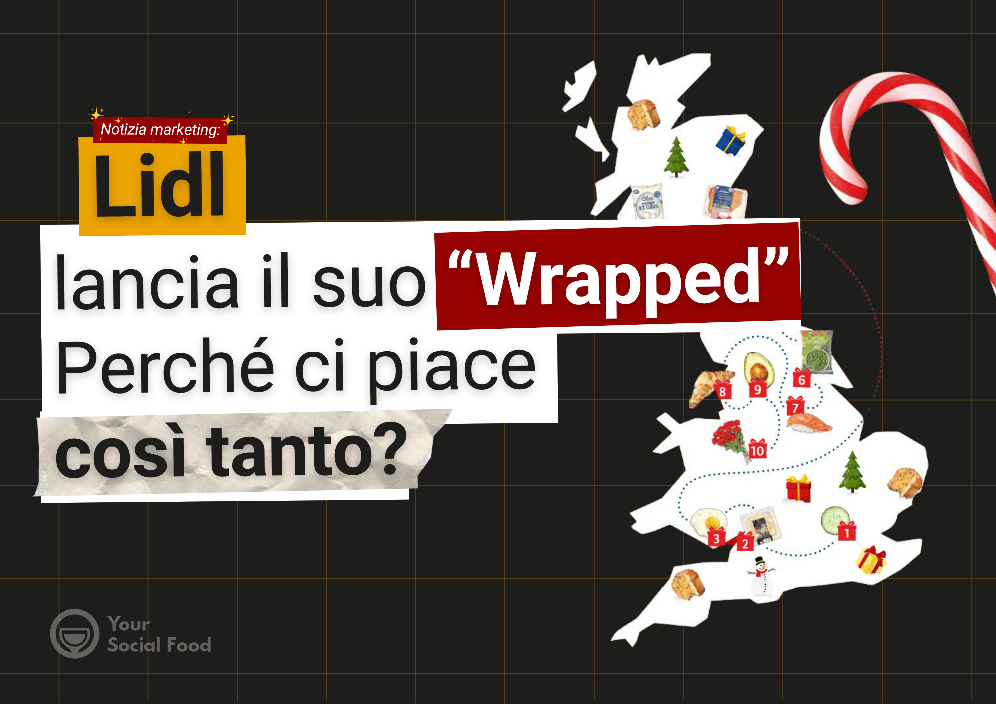 Lidl Wrapped: campagna marketing natalizia ispirata ai format di recap.